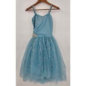 Weissman Dancewear Girl's Size XSC Blue Dance Costume/Fairy Dress Up/Photos